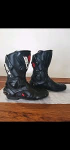 Sidi Vertigo Leather Motorcycle Racing Boots Size EUR 48/US 13/ 29.5cm