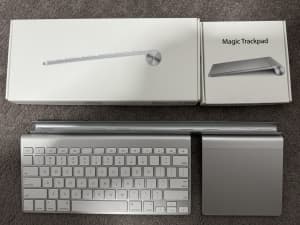Apple Magic Trackpad and Magic Keyboard with Twelve South MagicWand