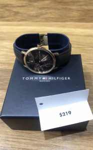 Tommy Hilfiger Navy Gold Dial Ladies Watch