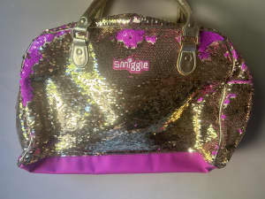 gold smiggle side bag over night bag kids