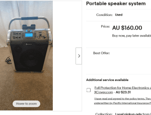 bluetooth BIG 10 inch speaker Mobile PA dont get used much