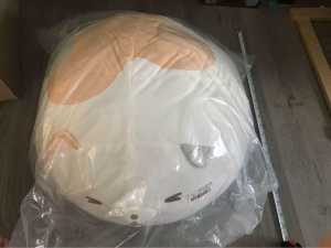 (Brand new in sealed bag) Cat kissy face big stuffed plush toy