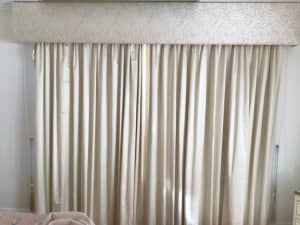 High quality block out curtains with track and pelmet all included