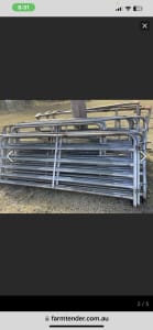 Sheep yard panels gate in panels heavy duty galv various sizes