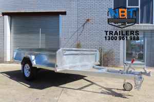 8x5 Hot Dipped Gal Single Axle Box Trailer With 450mm Side ATM 1400kg