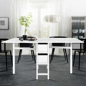 WTS Artiss White Extendable & Folding Dining Table CONVENIENT!