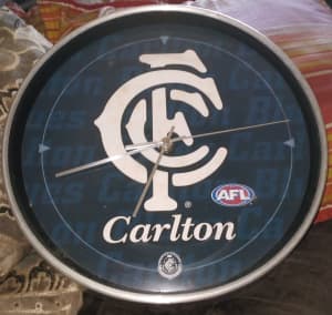 AFL Carlton clock