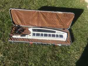 Roland Ax-Synth (white) keytar mint condition with hardcase