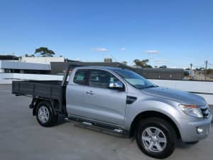 2012 Ford Ranger PX XLT Super Cab 4x2 Hi-Rider Silver 6 Speed Sports Automatic Utility