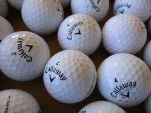 72 assorted Callaway golf balls in excellent condition