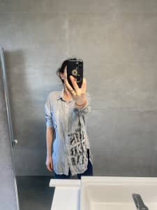 Oversize boyfriend shirt