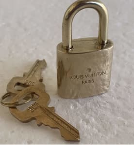 Authentic Louis Vuitton Gold Brass Lock and Key Set 319 -  Australia