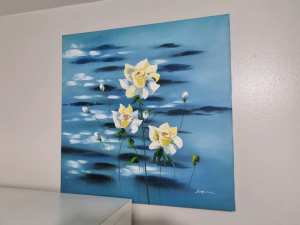 Nice blue flowers picture 60x60