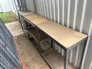 Workshop / Storage benches and shelves