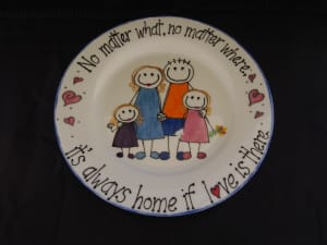 Decorative Plate Home Family