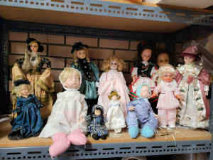 Dolls & Teddies for Sale - variety of Porcelain, Vinyl, & Material