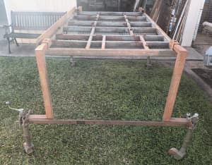 Ute tray rack, removeable anywhere fully loaded.