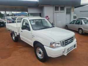 2005 Ford Courier White 5 Speed Manual Flat Top Trailer