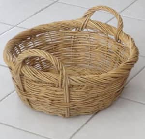 3 Cane Baskets 