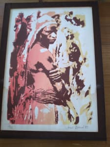 PNG GIRL - LIMITED EDITION SIGNED PRINT by JANET EVANS 1985
