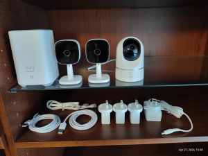 Eufy security system Home base 2 with 3 cameras
