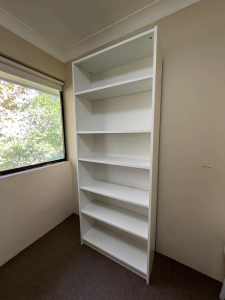 White IKEA bookshelf