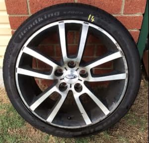 Ref 14 Ford Falcon FPV BA BF FG. Rims and tyres 235/40/18 