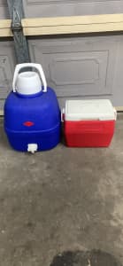 WILLOW 10L COOLER JUG WITH TAP & 6 CAN ESKY p/up Granville