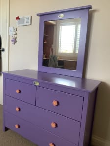 Child bedroom furniture (dresser,mirror,bedside)