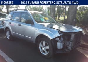 NOW WRECKING - 2012 SUBARU FORESTER 2.5LTR AUTO 4WD - STOCK 093559