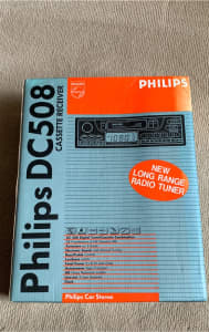 New Philips car audio radio cassette tape deck DC508