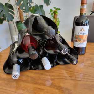 Wine Rack: Hand-made from old LPs (Vinyl records)