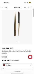 BRAND NEW Hourglass high intensity refillable lipstick