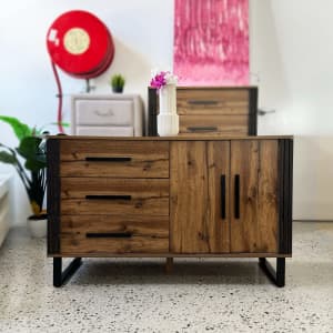 10% OFF STOREWIDE! Sturdy Industrial Style Vento Wooden Buffet