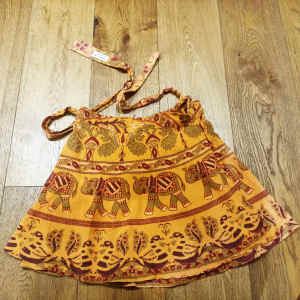 Tree of Life Womens Wrap Mini Skirt - Size Small