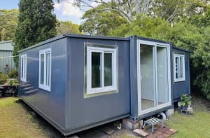 Dark Grey 20ft Expandable Container Home (6.3m x 5.85m)