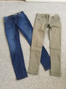 BRAND Jeans size 24(4-6) GUESS , SASS & BIDE $10 ea pr