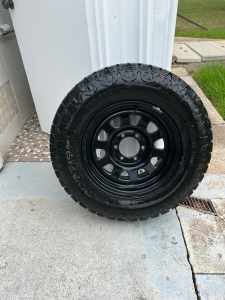 4x4 wheels and tyres (265/70/17 rugged terrain and 17x8 rims)