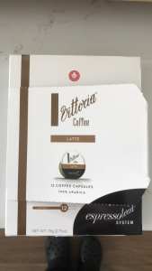 New Box Vittoria Coffee Latte Pods