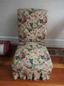 78cm Vintage Floral Occasional Chair. Good Condition. Carlingford.