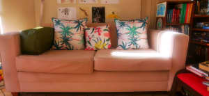 Fabric sofa in good condition 