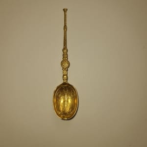Anointing silver gilt collectable spoon