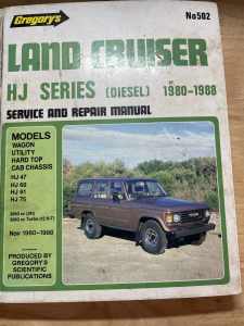 Two Landcruiser manuals for $20 total