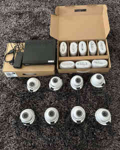 Security Camera System NVR + 8 Cameras Bundle (Indoor/Outdoor)