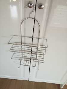2Barelli chrome large over the head shower caddy x 2 - Brand new, nev
