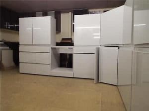 Kitchen cupboards and Cabinets gloss white from $80