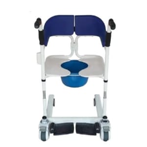 Transfer Commode and Over Toilet Wheelchair 100kg weight capacity Home