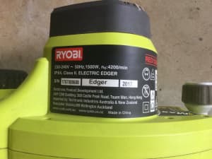 Ryobi 1500w electric garden edger