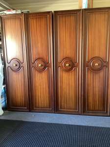 WARDROBES. Very solid. 123wide x 62 deep x230 high. WANT Gone 2x