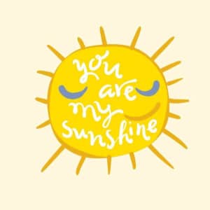 "You are my Sunshine" Washable T-shirt iron-on Transfers